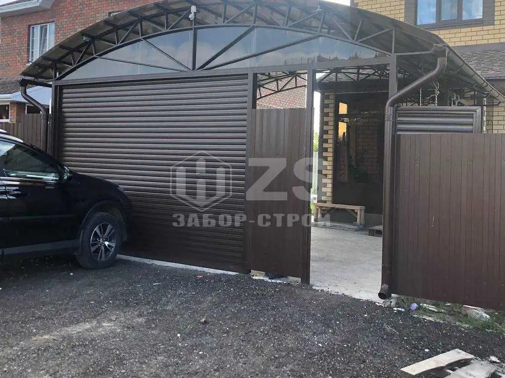 Навес для одного автомобиля пример 1 Навес для одного автомобиля пример 1